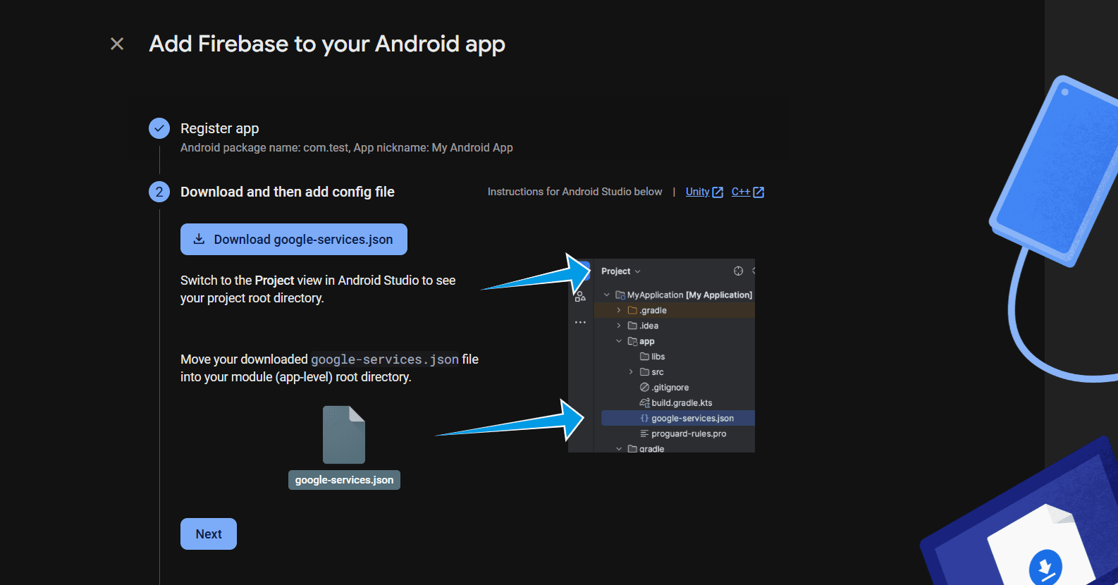 Firebase add iOS app dialog